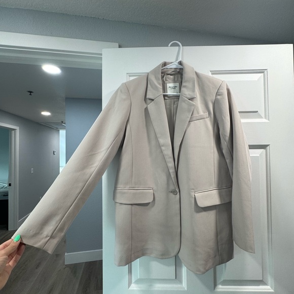 Abercrombie & Fitch Light Taupe Blazer - Picture 1 of 2